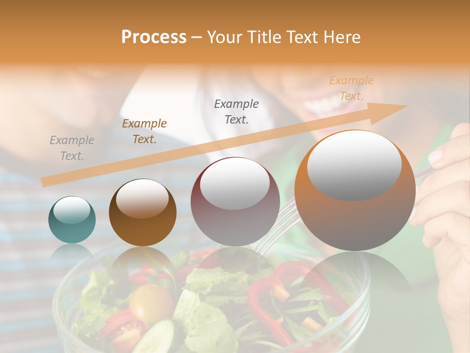 Vegetarian Female Meal PowerPoint Template