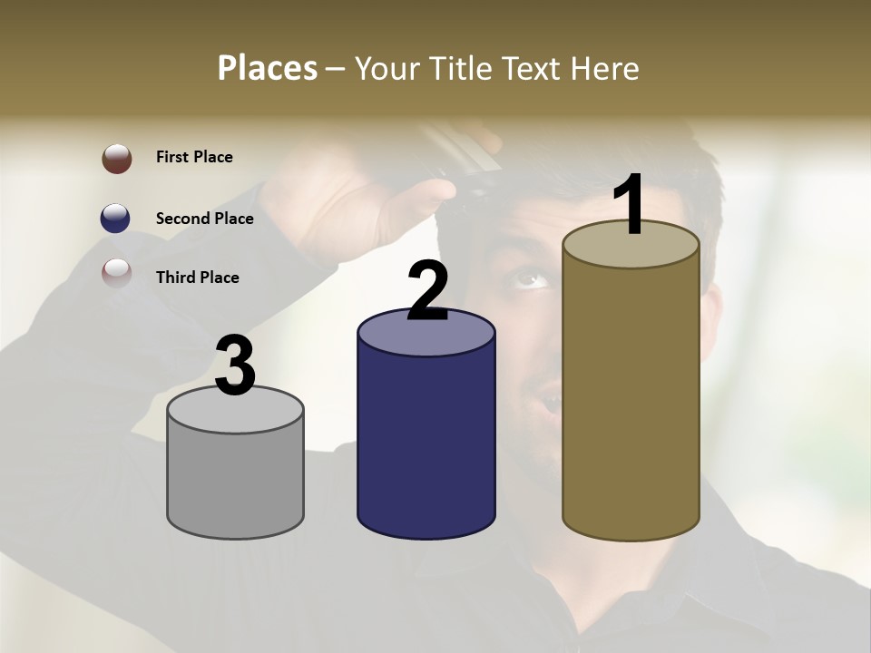 Electricity Young Haircut PowerPoint Template