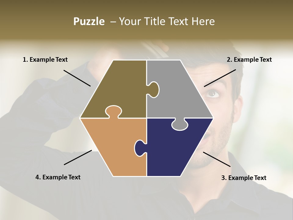 Electricity Young Haircut PowerPoint Template