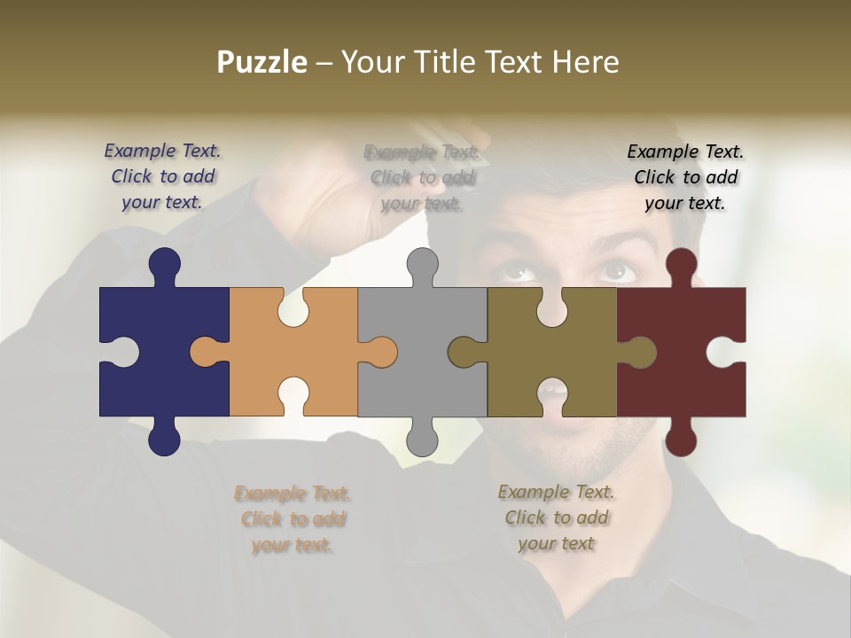 Electricity Young Haircut PowerPoint Template