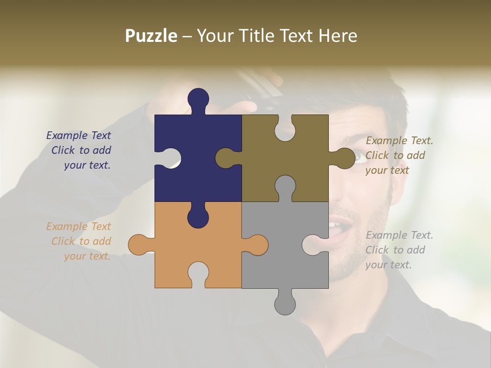 Electricity Young Haircut PowerPoint Template