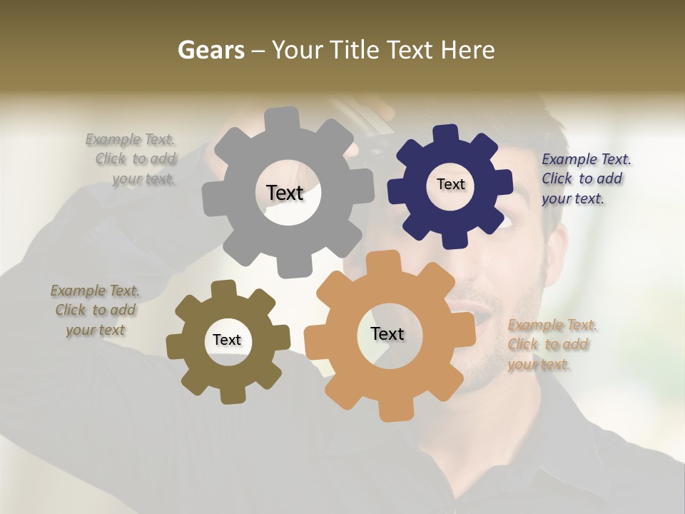 Electricity Young Haircut PowerPoint Template