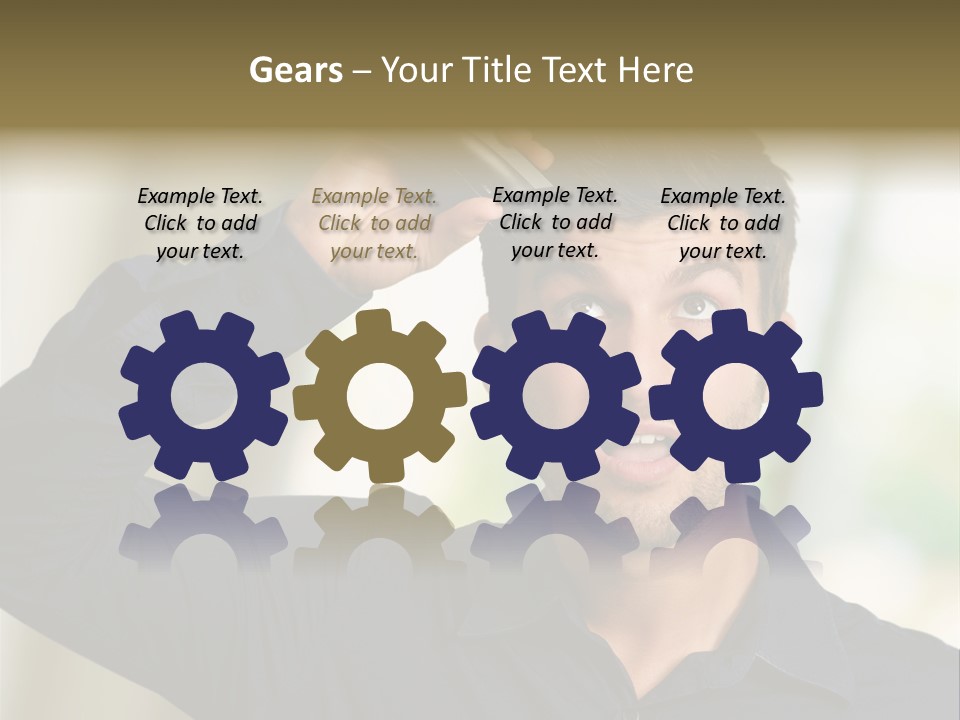 Electricity Young Haircut PowerPoint Template