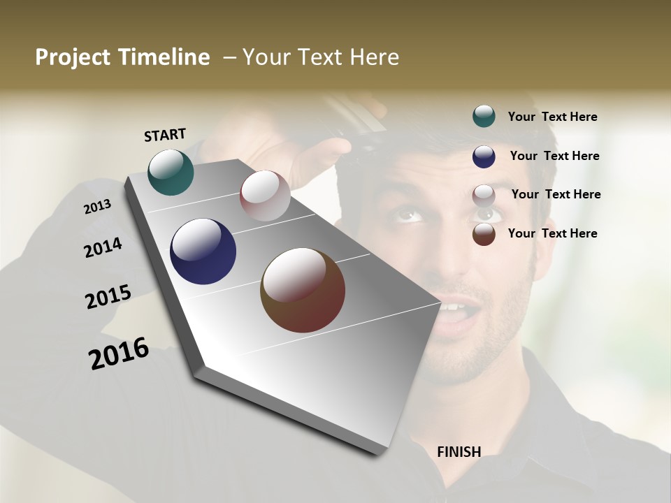 Electricity Young Haircut PowerPoint Template