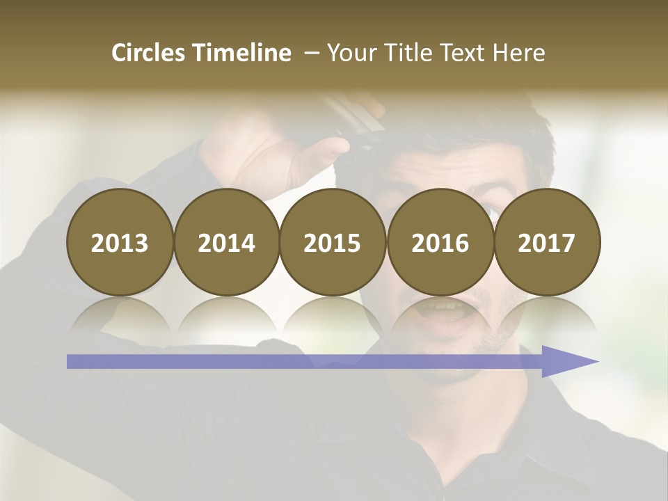 Electricity Young Haircut PowerPoint Template