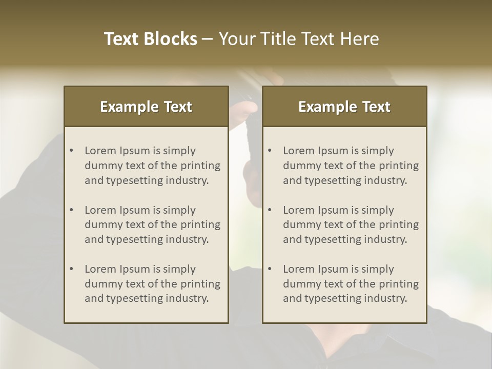 Electricity Young Haircut PowerPoint Template