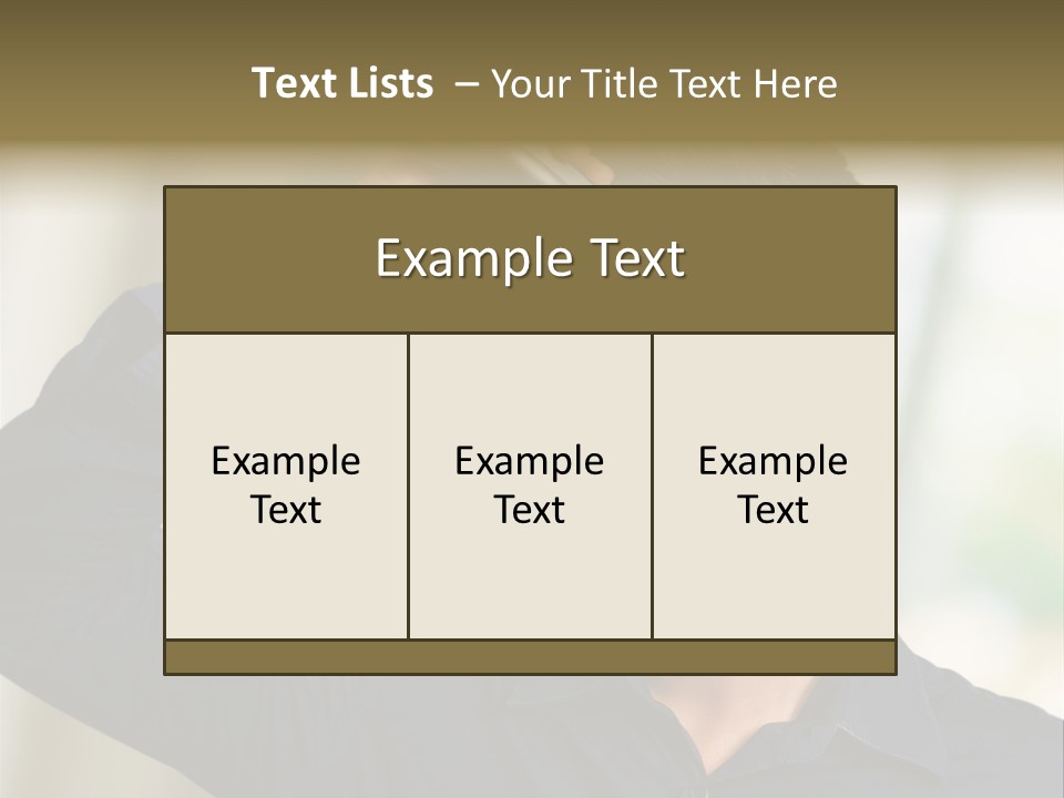 Electricity Young Haircut PowerPoint Template
