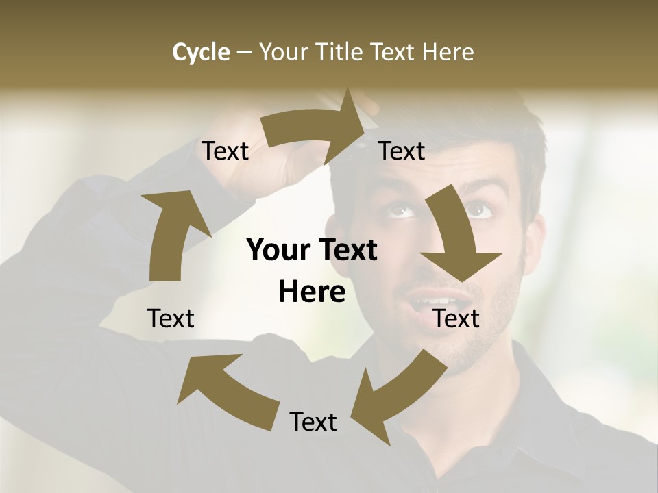 Electricity Young Haircut PowerPoint Template