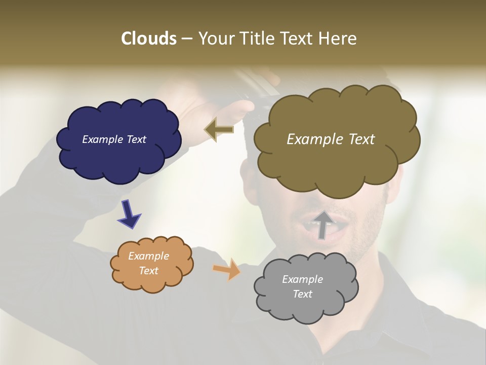 Electricity Young Haircut PowerPoint Template