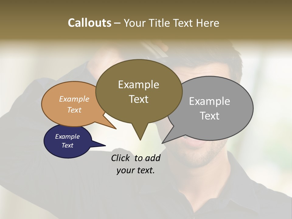 Electricity Young Haircut PowerPoint Template