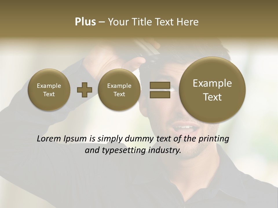 Electricity Young Haircut PowerPoint Template