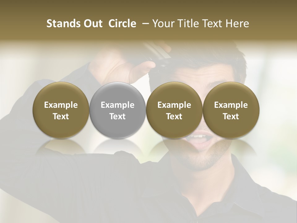 Electricity Young Haircut PowerPoint Template