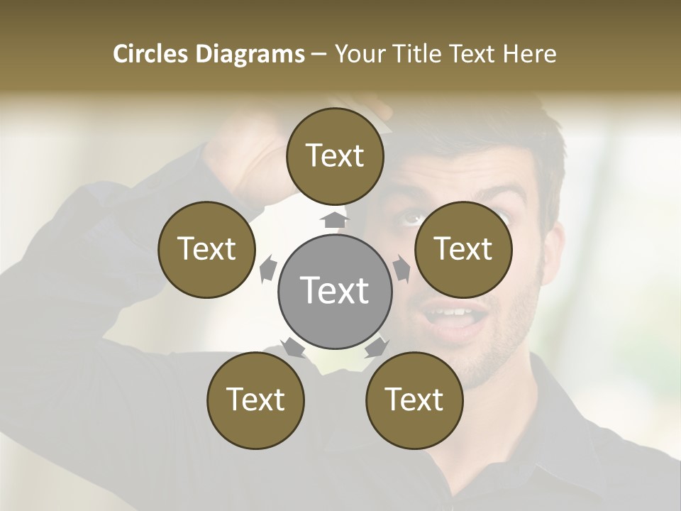 Electricity Young Haircut PowerPoint Template