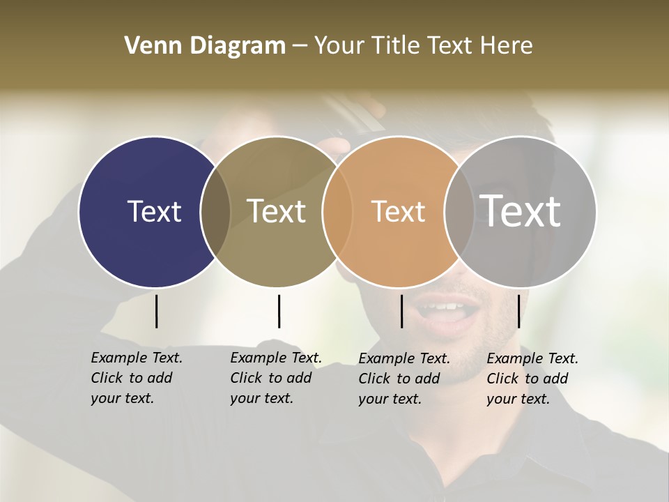 Electricity Young Haircut PowerPoint Template