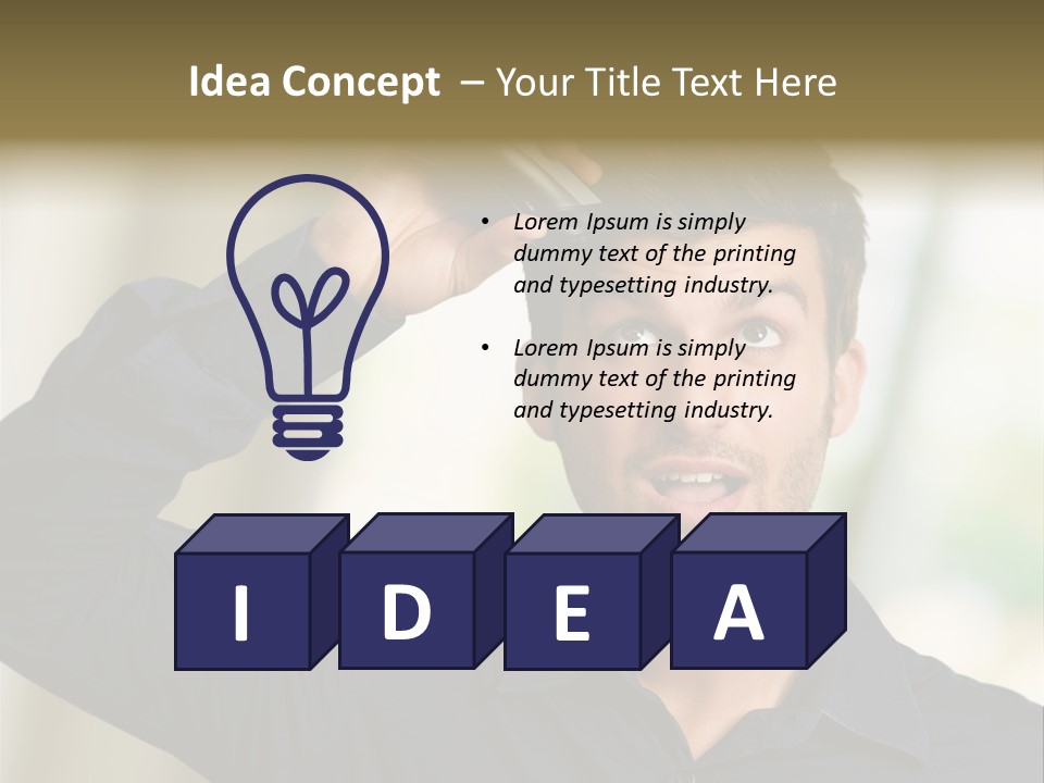 Electricity Young Haircut PowerPoint Template