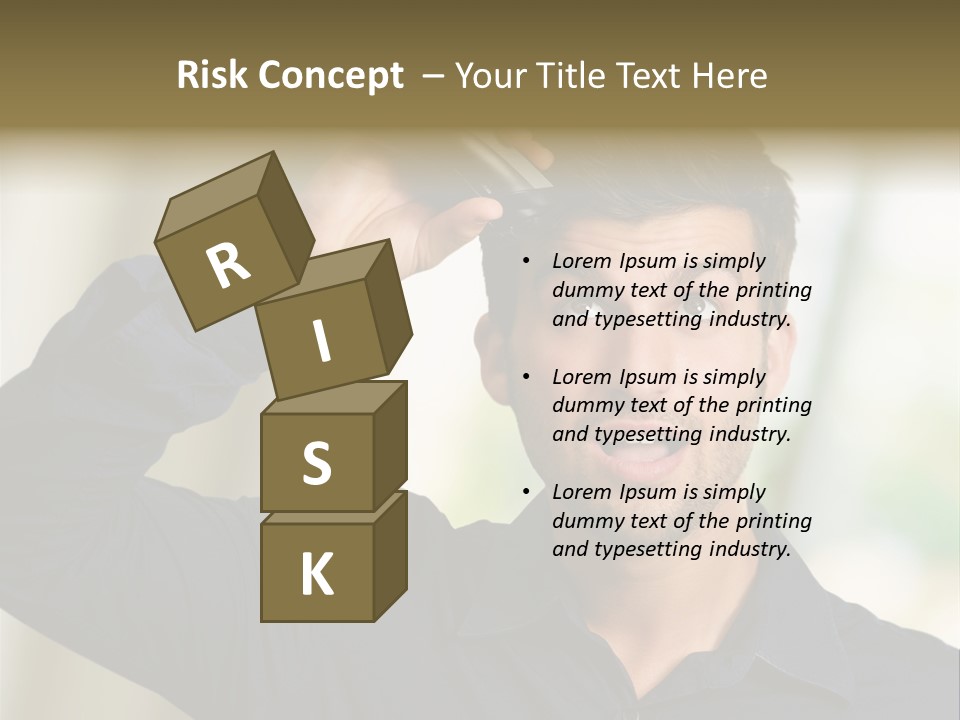 Electricity Young Haircut PowerPoint Template