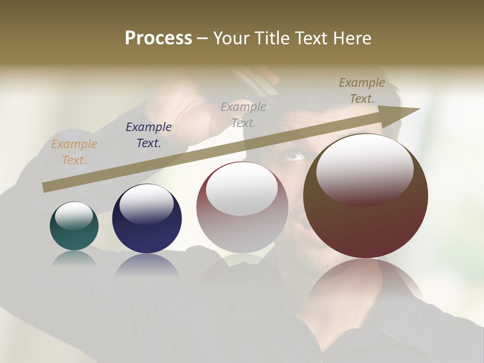 Electricity Young Haircut PowerPoint Template