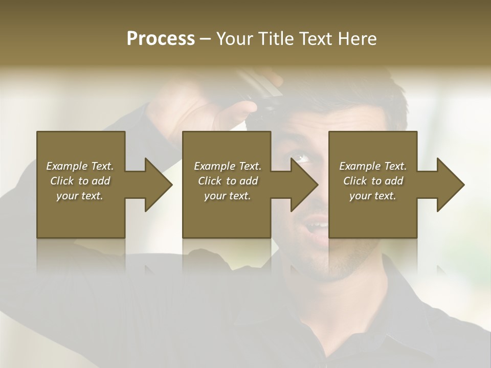 Electricity Young Haircut PowerPoint Template