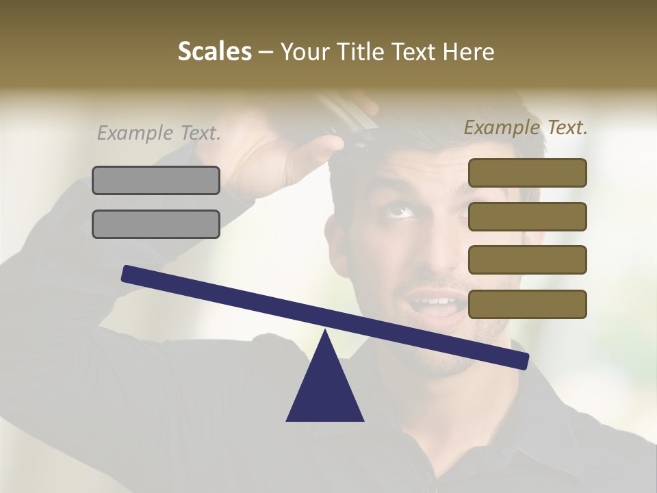 Electricity Young Haircut PowerPoint Template