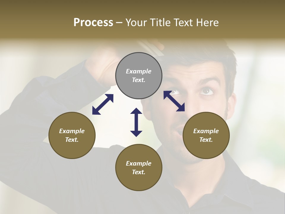 Electricity Young Haircut PowerPoint Template