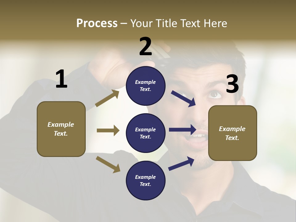 Electricity Young Haircut PowerPoint Template