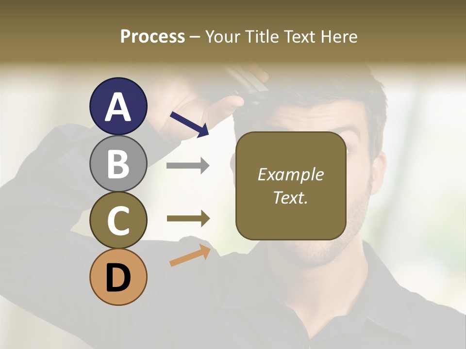 Electricity Young Haircut PowerPoint Template