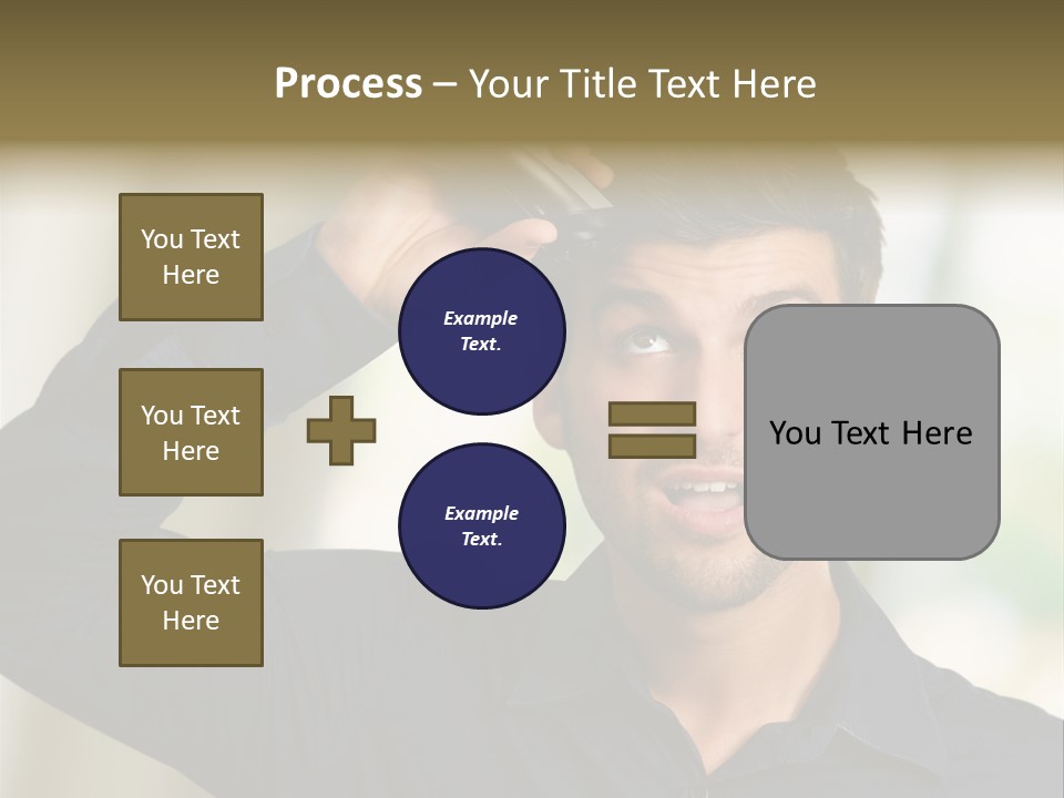 Electricity Young Haircut PowerPoint Template