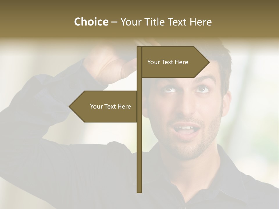Electricity Young Haircut PowerPoint Template