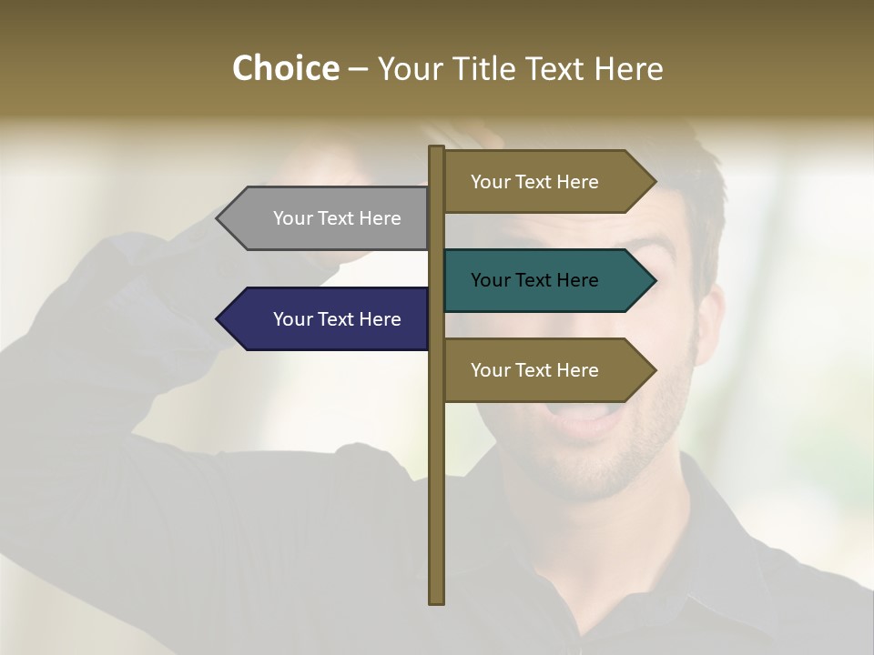 Electricity Young Haircut PowerPoint Template