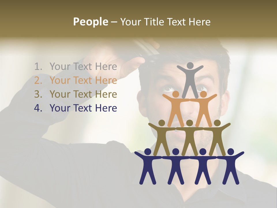 Electricity Young Haircut PowerPoint Template