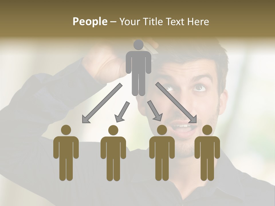 Electricity Young Haircut PowerPoint Template