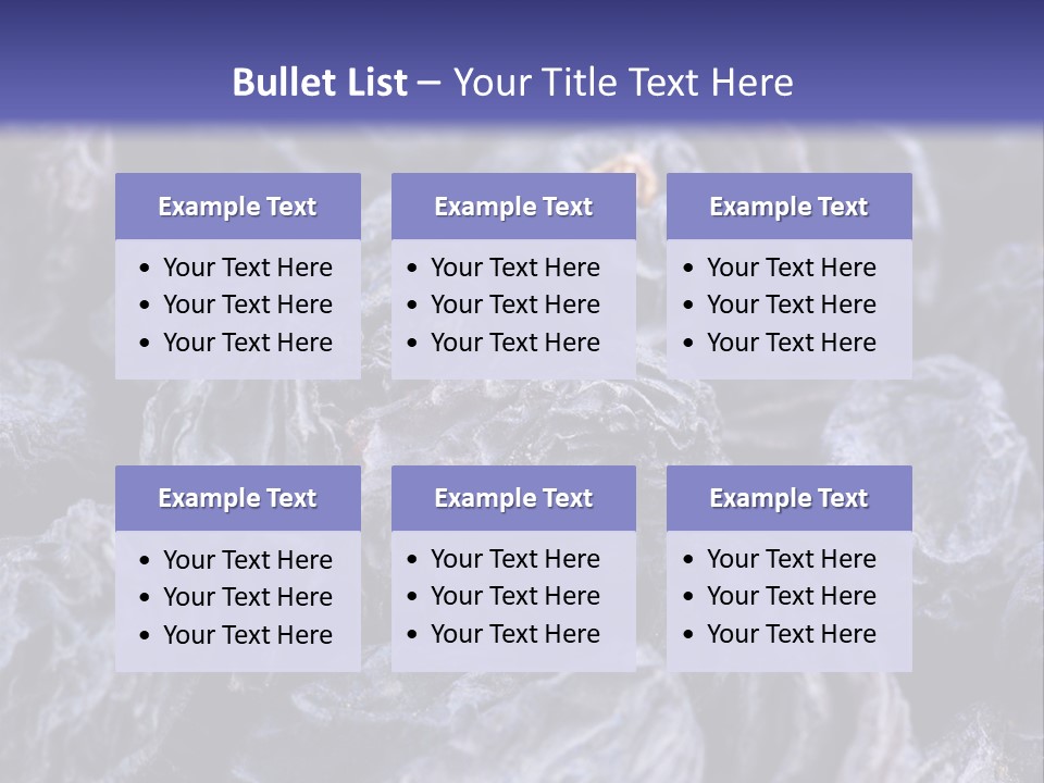 Gourmet Currant Macro PowerPoint Template