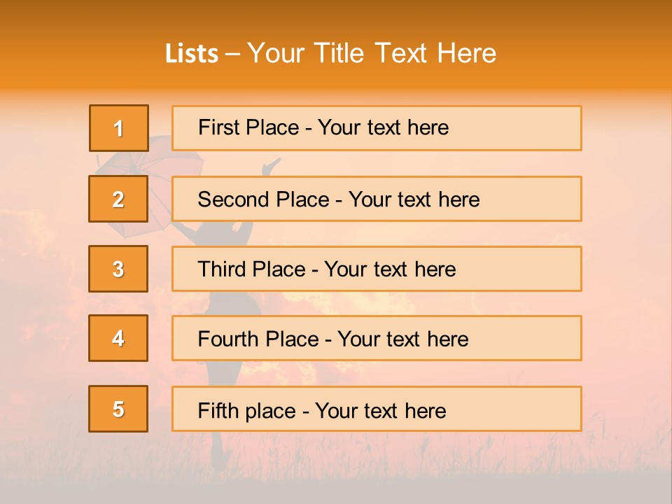 Fun Jump Happy PowerPoint Template