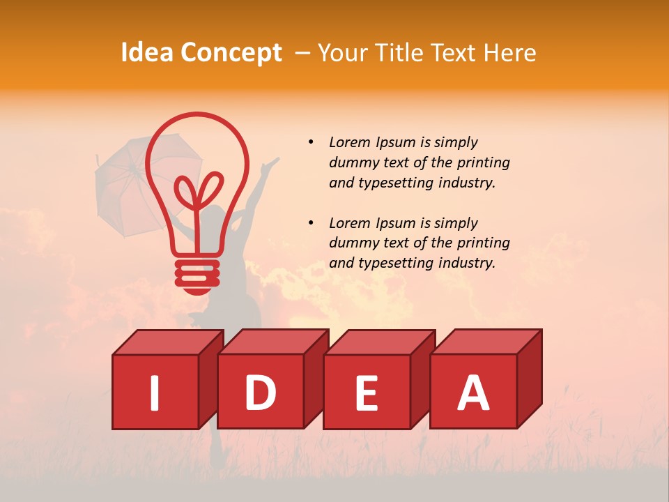 Fun Jump Happy PowerPoint Template