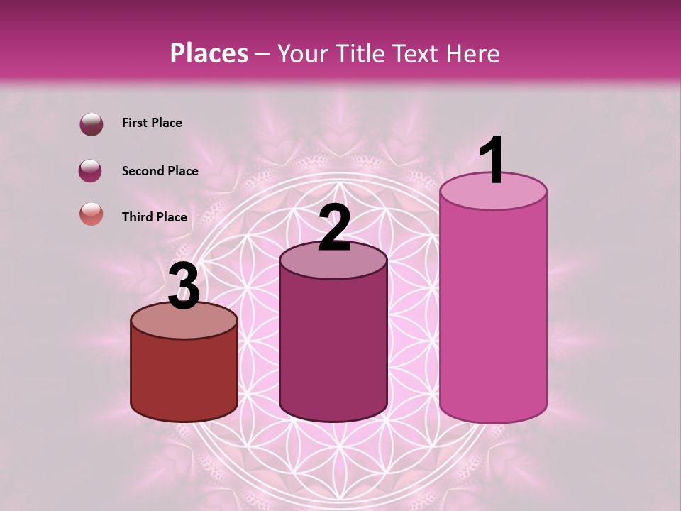 A Pink Flower Of Life Powerpoint Presentation PowerPoint Template