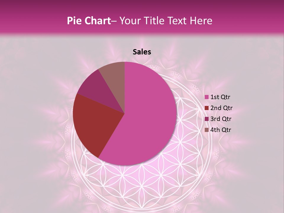 A Pink Flower Of Life Powerpoint Presentation PowerPoint Template