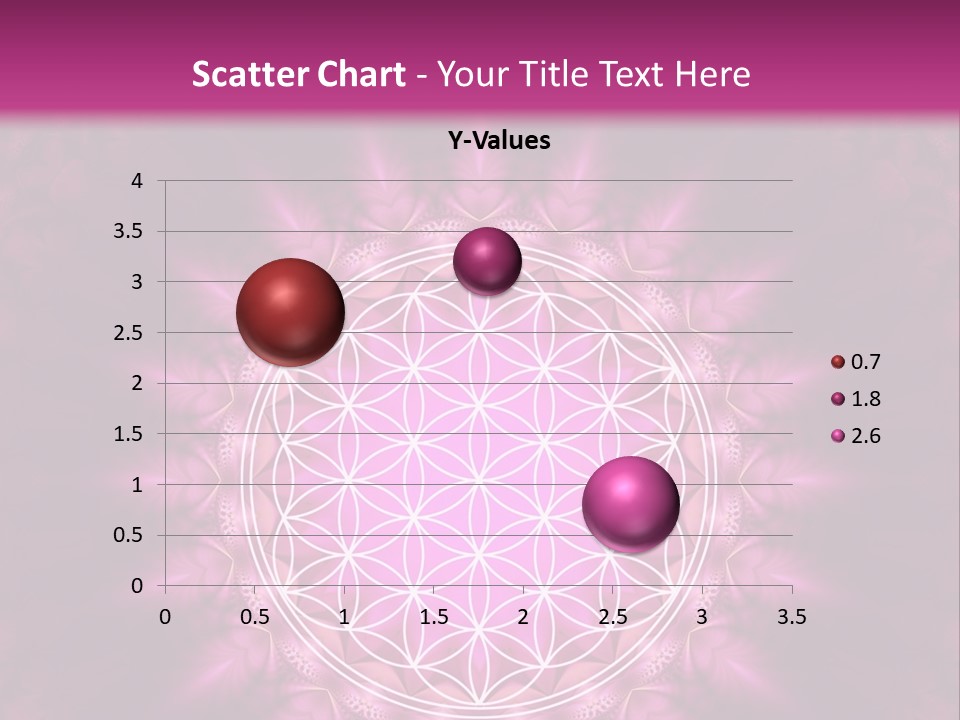 A Pink Flower Of Life Powerpoint Presentation PowerPoint Template