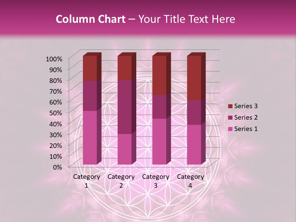 A Pink Flower Of Life Powerpoint Presentation PowerPoint Template