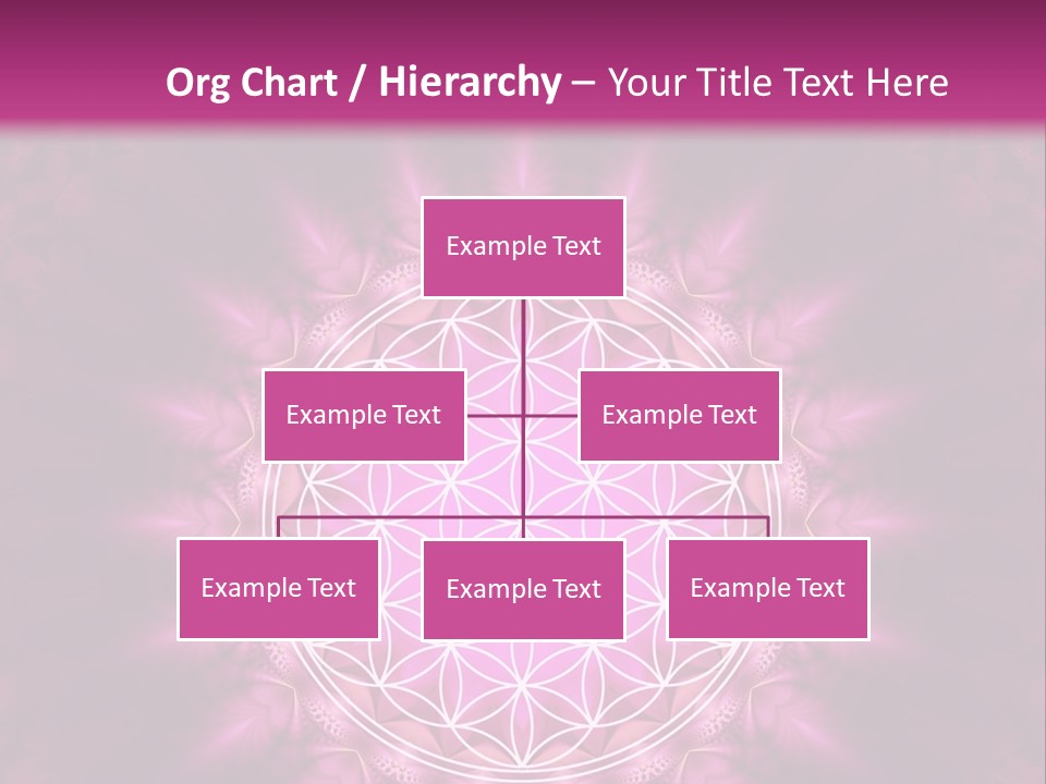 A Pink Flower Of Life Powerpoint Presentation PowerPoint Template