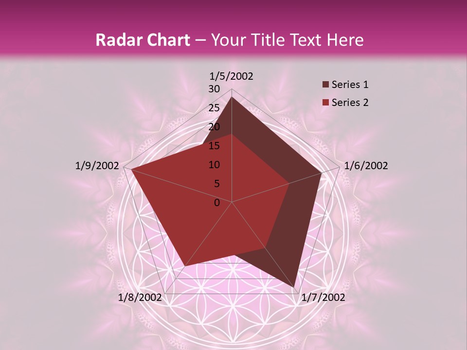 A Pink Flower Of Life Powerpoint Presentation PowerPoint Template