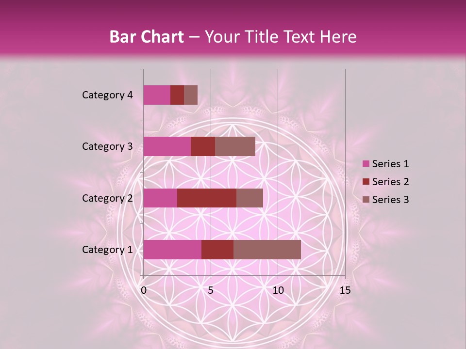 A Pink Flower Of Life Powerpoint Presentation PowerPoint Template
