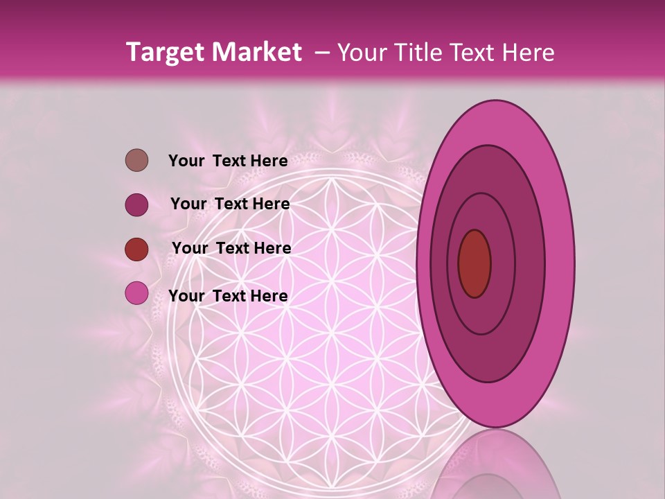 A Pink Flower Of Life Powerpoint Presentation PowerPoint Template