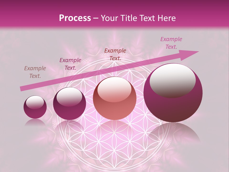 A Pink Flower Of Life Powerpoint Presentation PowerPoint Template