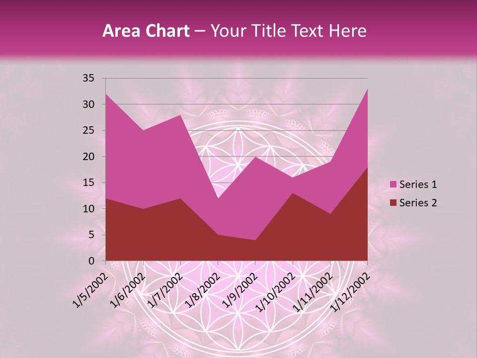 A Pink Flower Of Life Powerpoint Presentation PowerPoint Template