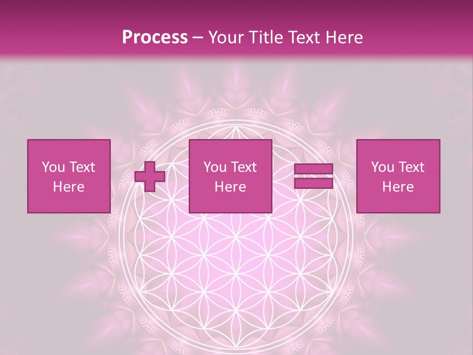 A Pink Flower Of Life Powerpoint Presentation PowerPoint Template