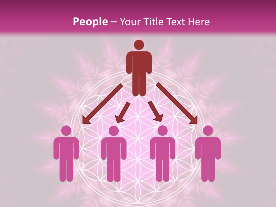 A Pink Flower Of Life Powerpoint Presentation PowerPoint Template