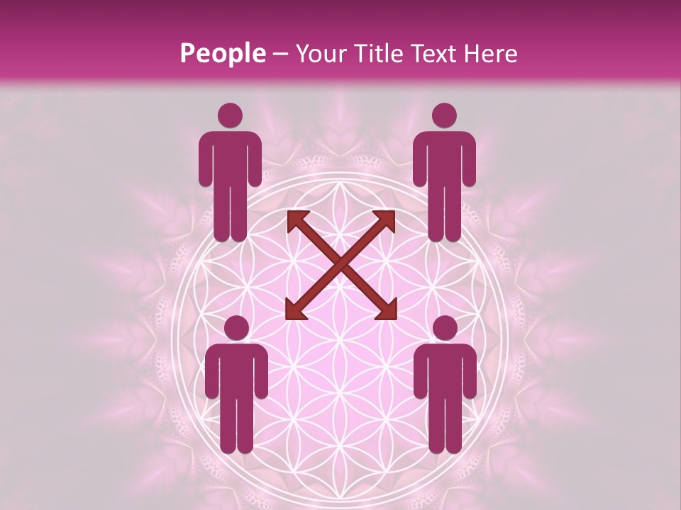 A Pink Flower Of Life Powerpoint Presentation PowerPoint Template