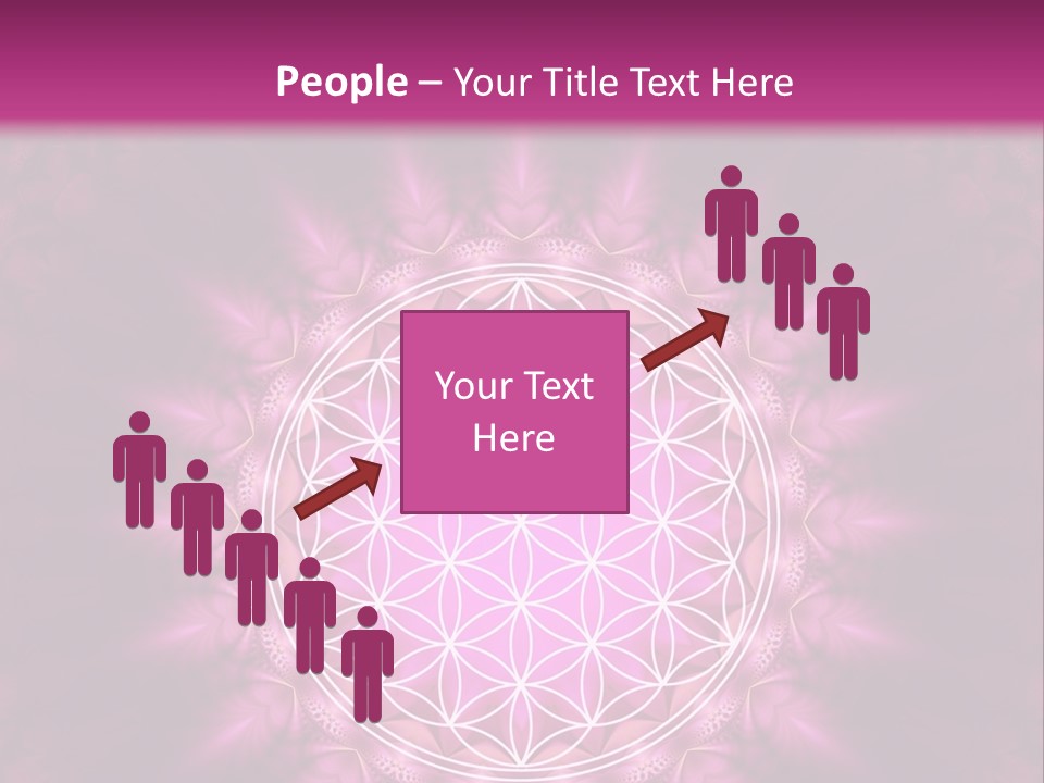 A Pink Flower Of Life Powerpoint Presentation PowerPoint Template