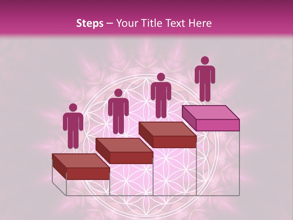 A Pink Flower Of Life Powerpoint Presentation PowerPoint Template
