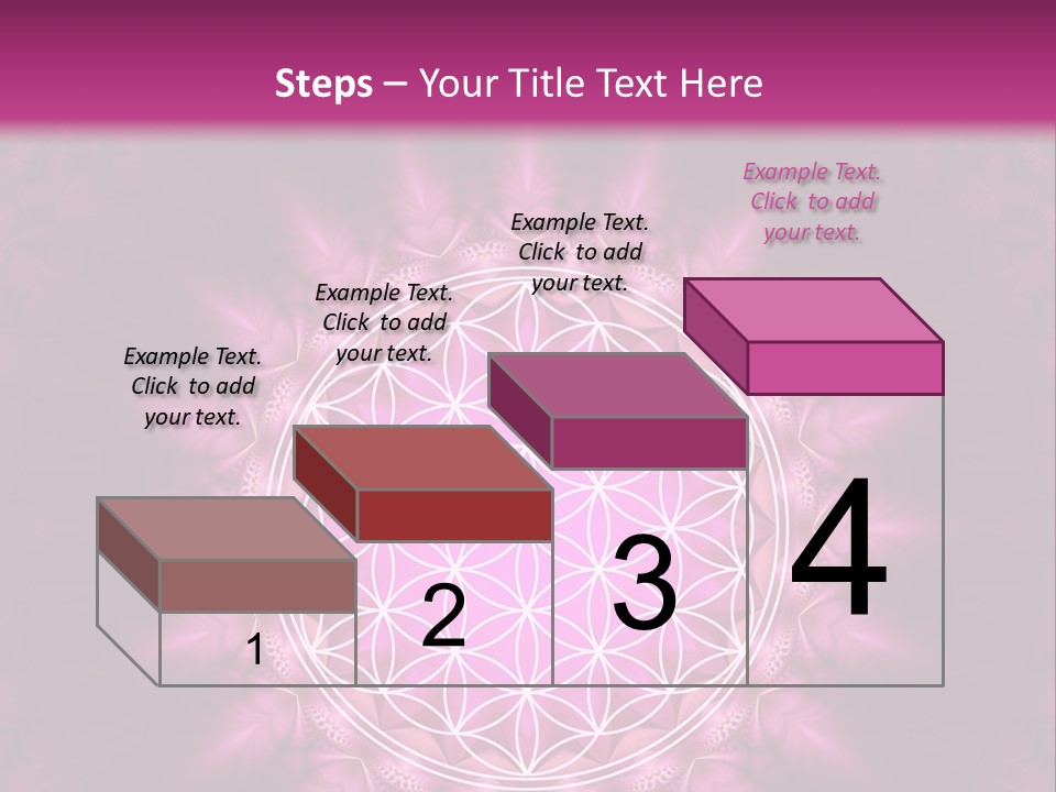 A Pink Flower Of Life Powerpoint Presentation PowerPoint Template